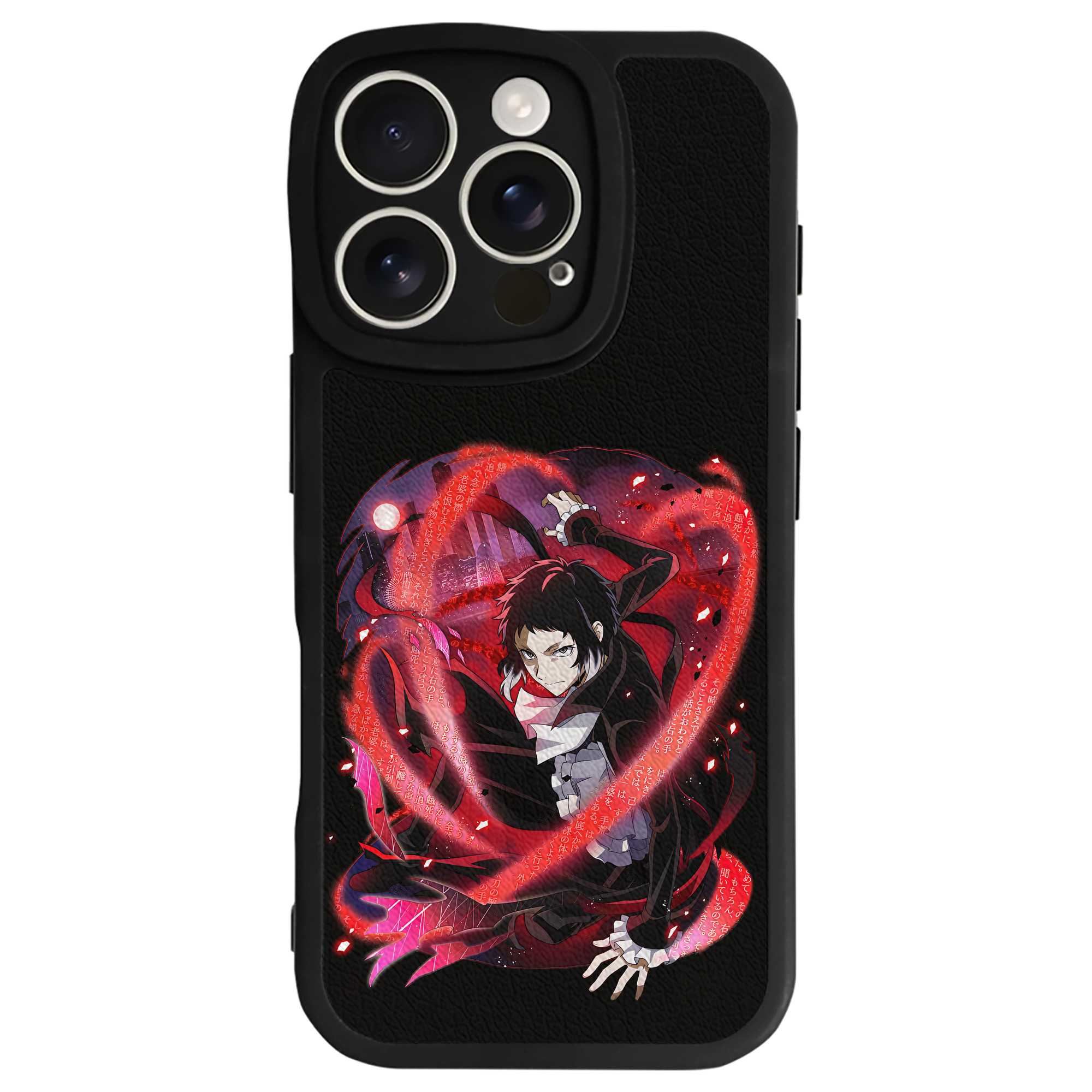 （画像用） 文豪ストレイドッグス Bungo Stray Dogs 【iPhone 16シリーズ対応】シリコンスマホケース（レザー調） 材質：シリコン